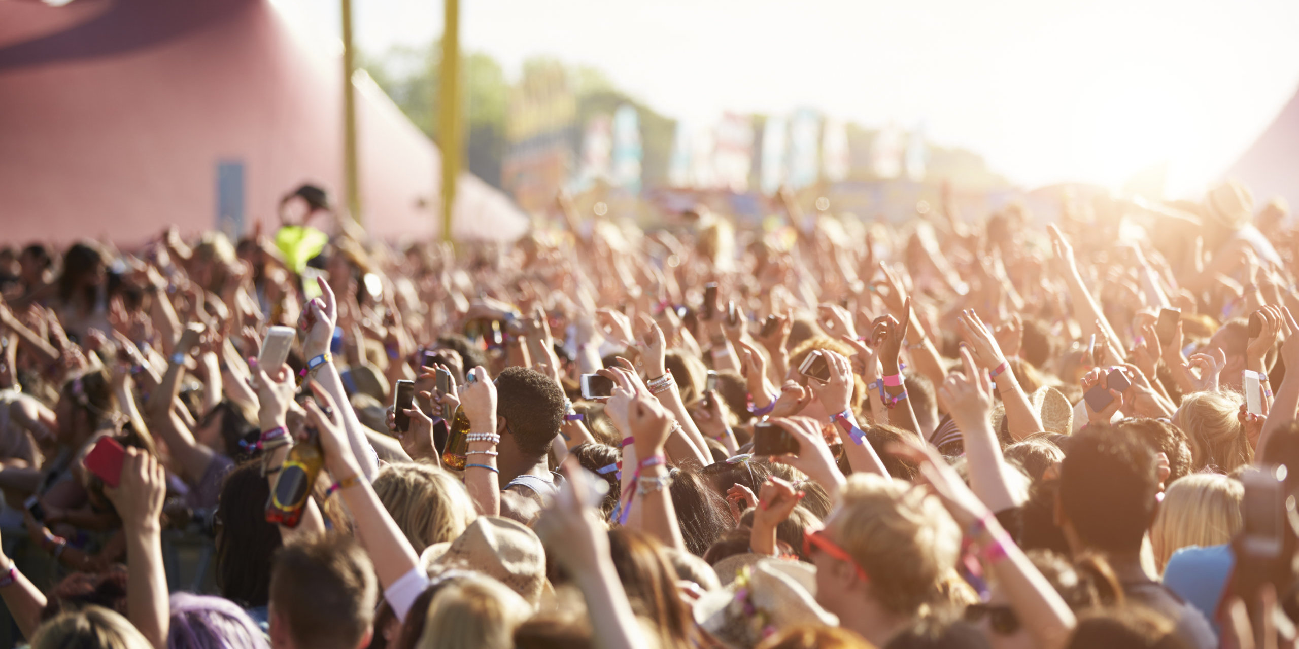 Audience At Outdoor Music Festival